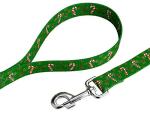 Candy Cane Christmas Martingale Dog Collar and Leash