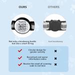 2 Pack Reflective Airtag Cat Collars with QR Code