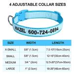 Personalized Reflective Dog Collar with Name ID