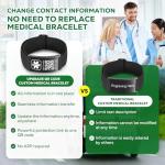 Personalized QR Code Medical Alert ID Bracelets