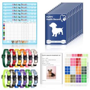 Puppy Whelping Supplies Kit with ID Collars