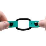 Teal Biothane Waterproof Bungee Dog Collar
