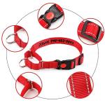 Custom Reflective Martingale Dog Collar with Name