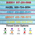 Personalized Reflective Dog Collar with Name ID