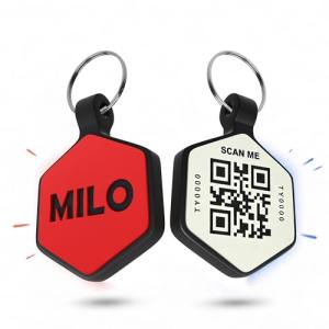 HeyBuddy QR Code Smart Pet Tag - Personalized Silicone