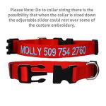 Personalized Dog Collar with Embroidered ID and Name