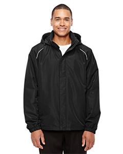 Men's Black Fleece-Lined Jacket for All Seasons