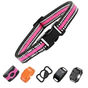 Adjustable Pink Dog Training Collar Strap