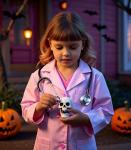 Kids Doctor Costume with Stethoscope - 9 Pieces