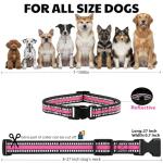 Adjustable Pink Dog Training Collar Strap