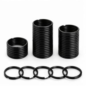 50 Heavy Duty Metal Keychain Split Rings