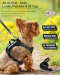 Lightweight Service Dog Vest with ID Tag Set