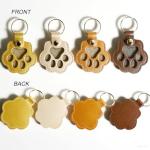 Paw Print Pet Memorial Keychain with Photo Frame