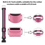 Adjustable Pink Dog Training Collar Strap