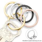 12 Pack Stainless Steel Key Rings for Pets