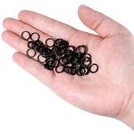 50 Heavy Duty Metal Keychain Split Rings