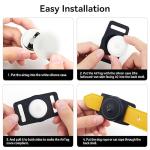 Airtag Dog Collar Holder 2 Pack - Waterproof Silicone