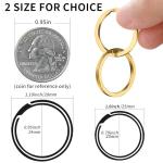 12 Pack Stainless Steel Key Rings for Pets