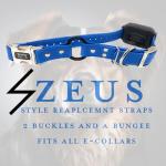 Zeus ECollar Replacement Strap for Dogs - Blue
