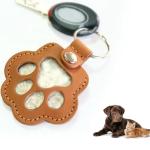 Paw Print Pet Memorial Keychain with Photo Frame