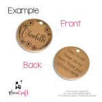 Customizable Double-Sided Pet ID Tag - Durable Steel