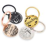 Customizable Double-Sided Pet ID Tag - Durable Steel