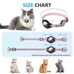 Pink Breakaway Cat Collar with Airtag Holder