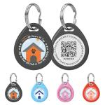 Personalized QR Code Cat ID Tags - Black