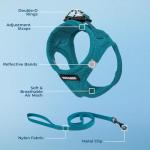 Voyager Adjustable All-Weather Pet Harness – Turquoise