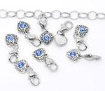 Sparkly Clip-on Birthstone Heart Charms for Pets