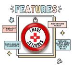 Custom Seizure Alert Dog Tag - Waterproof & Durable