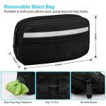 Hands-Free Dog Leash with Zipper Pouch and Handles