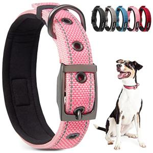 Adjustable Reflective Dog Collar for Large Breeds
