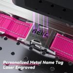Custom Reflective Dog Collar with Engraved ID Tag