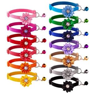 Adjustable Puppy and Cat ID Collars Set 13Pcs
