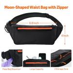 Hands-Free Dog Leash with Waist Belt and Bag