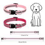 16 Reflective Adjustable Puppy Collars for Litters