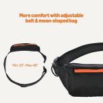 Hands-Free Dog Leash with Waist Belt and Bag