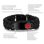 MAXZOOL Paracord Medical ID Bracelets for Pets