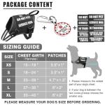 Service Dog Vest Harness with ID Tag and Patches