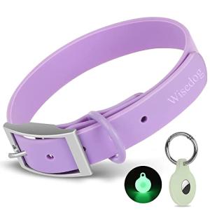 Wisedog Waterproof Adjustable Dog Collar with Airtag Case