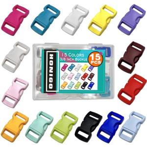 15 Pack Colorful Quick-Release Plastic Buckles