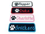 Personalized Paw Print Name Patch - Iron or Sew