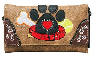 Dog Paw Print Wristlet Wallet for Her