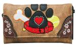 Dog Paw Print Wristlet Wallet for Her