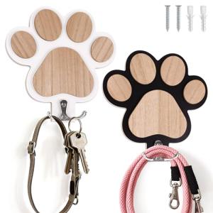 Paw-Shaped Dog Leash Holder - 2 Pack