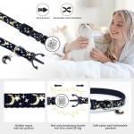 Cute Adjustable Breakaway Cat Collars with QR Code