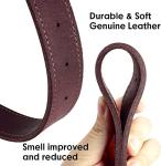 Personalized Genuine Leather Dog Collar with ID Engraving