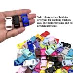 15 Pack Colorful Quick-Release Plastic Buckles