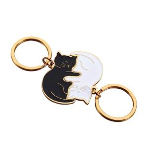 Matching Cat Keychains for Couples - Cute Gift